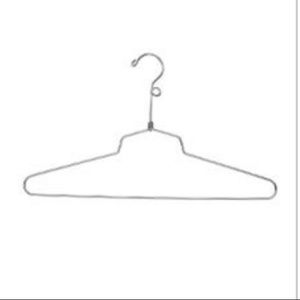 Chrome garment metal hangers - bundle of 5